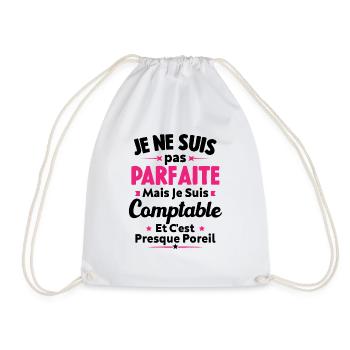 Pas parfaite mais je suis Comptable - Sac de sport léger - blanc - Devant