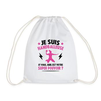 Handballeuse super-pouvoir - Sac de sport léger - blanc - Devant