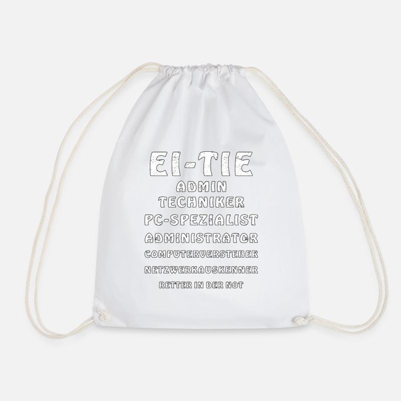 EI-TIE GRUNGE - Turnbeutel - Weiß
