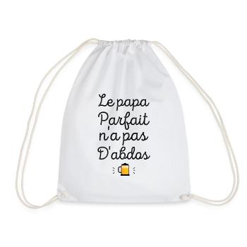 Le papa parfait n'a pas d'abdos - Sac de sport léger - blanc - Devant