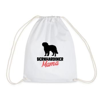 Saint Bernard - Drawstring Bag - white - Front
