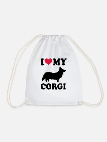 Corgi - Turnbeutel - Weiß