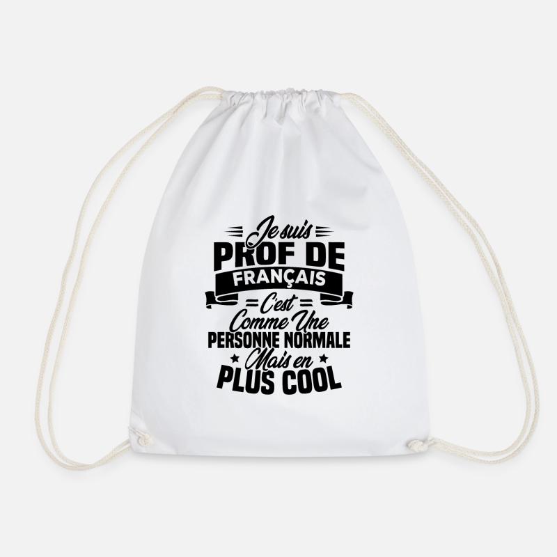 Je suis prof de français - Sac de sport léger - blanc