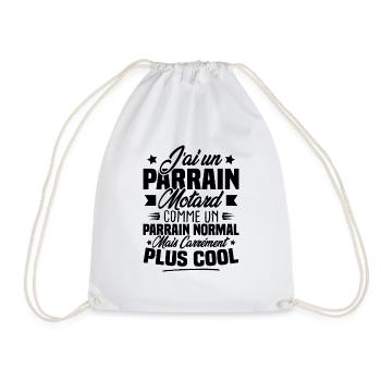 J'ai un parrain motard comme un parrain normal - Sac de sport léger - blanc - Devant