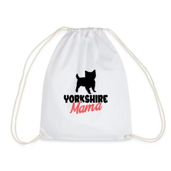 Yorkshire Terrier - Drawstring Bag - white - Front