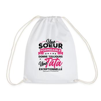 Une sœur formidable donne une tata exceptionnelle - Sac de sport léger - blanc - Devant