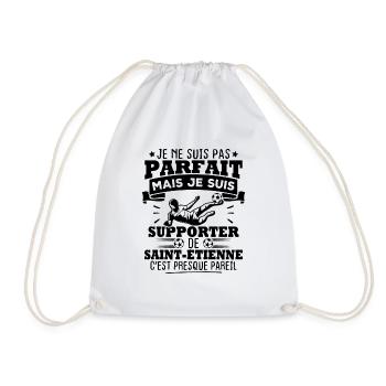 Je suis supporter de Saint Étienne - Sac de sport léger - blanc - Devant