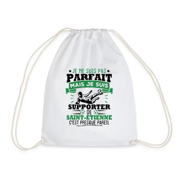 Je suis supporter de Saint Étienne - Sac de sport léger - blanc - Devant
