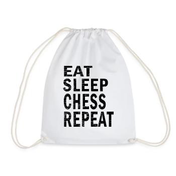 Eat sleep Chess repeat for Chess lovers - Turnbeutel - Weiß - Vorne
