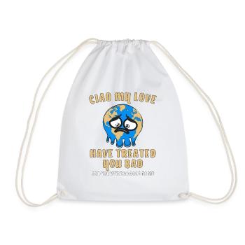ERDE CIAO MY LOVE - Turnbeutel - Weiß - Vorne