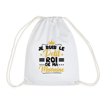 Je suis le petit roi de ma marraine - Sac de sport léger - blanc - Devant