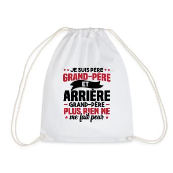 Je suis papa grand-père et arrière-grand-père - Sac de sport léger - blanc - Devant