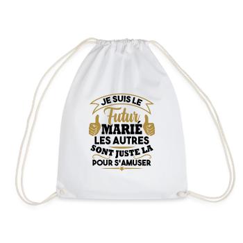 Je suis le futur marié - Sac de sport léger - blanc - Devant