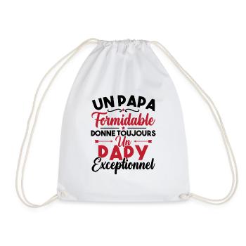 un papa formidable donne un papy exceptionnel - Sac de sport léger - blanc - Devant