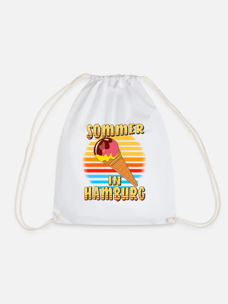 SOMMER IN HAMBURG - Turnbeutel - Weiß