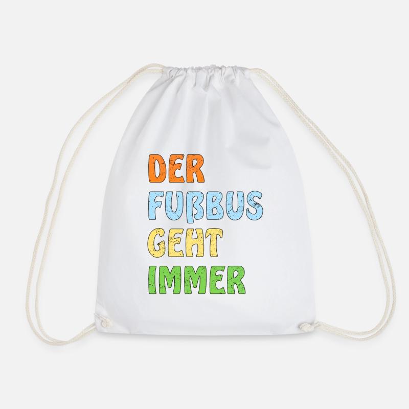 DER FUßBUS GEHT IMMER - Turnbeutel - Weiß