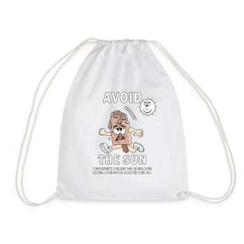 CRÈME GLACÉE CRÈME SOLAIRE ÉVITER LE SOLEIL - Sac de sport léger - blanc - Devant