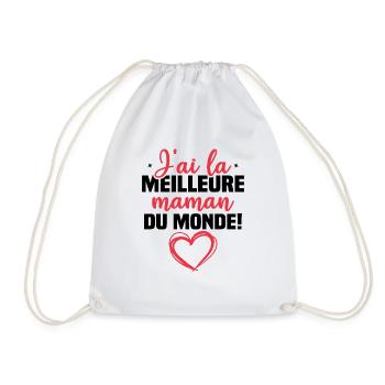J ai la meilleure maman du monde - Sac de sport léger - blanc - Devant