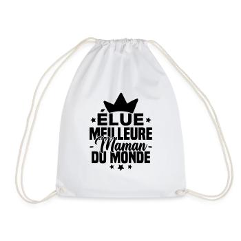 Élue meilleure maman du monde - Sac de sport léger - blanc - Devant