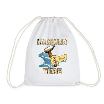 ENCLUME HAMMER TIME - Sac de sport léger - blanc - Devant