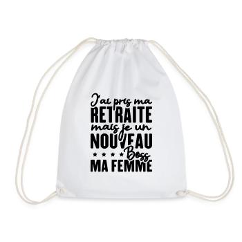 J'ai pris ma retraite - Sac de sport léger - blanc - Devant