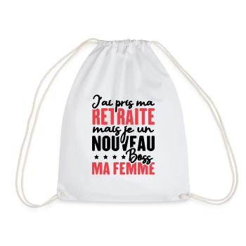 J'ai pris ma retraite - Sac de sport léger - blanc - Devant