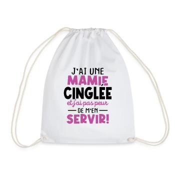 J'ai une mamie cinglée et je peux m'en servir - Sac de sport léger - blanc - Devant