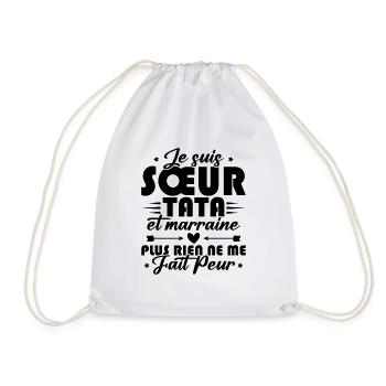 Sœur Tata et Marraine - Sac de sport léger - blanc - Devant