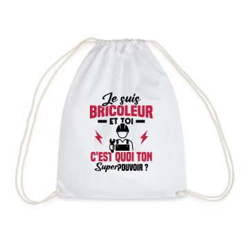 Je suis bricoleur - Sac de sport léger - blanc - Devant