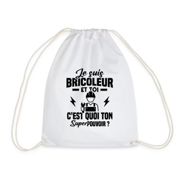 Je suis bricoleur - Sac de sport léger - blanc - Devant