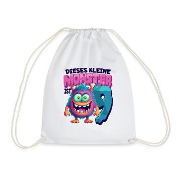 Dieses kleine Monster ist 9 - neun Jahre - 9. - Turnbeutel - Weiß - Vorne