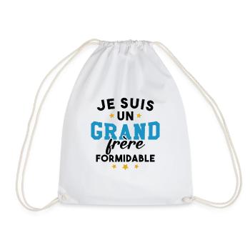 Je suis un Grand frère formidable - Sac de sport léger - blanc - Devant