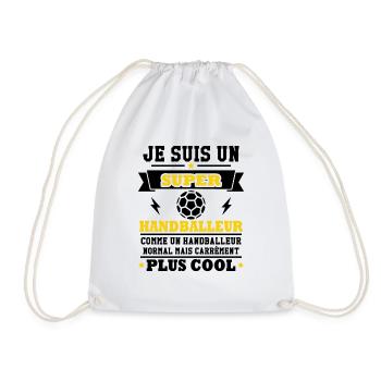 Je suis un super handballeur - Sac de sport léger - blanc - Devant
