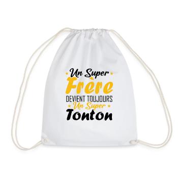 Un super frère devient toujours un super tonton - Sac de sport léger - blanc - Devant