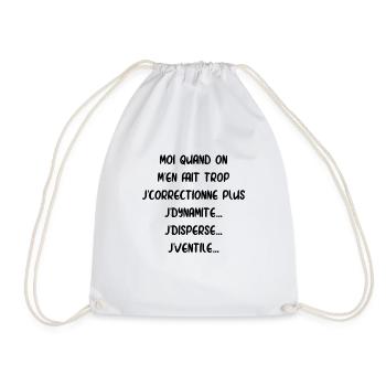 J'dynamite J'disperse J'ventile - Sac de sport léger - blanc - Devant