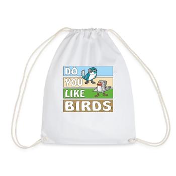 AIMEZ-VOUS LES OISEAUX - Sac de sport léger - blanc - Devant