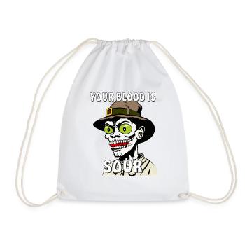HALLOWEEN YOUR BLOOD IS SOUR - Turnbeutel - Weiß - Vorne