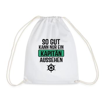 So gut kann nur ein Kapitän aussehen - Turnbeutel - Weiß - Vorne