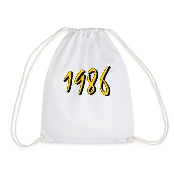 ANNÉE D’ANNIVERSAIRE 1986 - Sac de sport léger - blanc - Devant