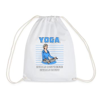 YOGA INHALE CONFIDENCE EXHALE DOUBT - Turnbeutel - Weiß - Vorne