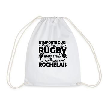 Rugby La Rochelle supporter rochelais club rugby - Sac de sport léger - blanc - Devant
