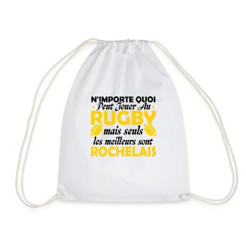 Rugby La Rochelle supporter rochelais club rugby - Sac de sport léger - blanc - Devant