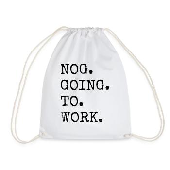 bday under the tree baby cool dinosaur lover geek - Drawstring Bag - white - Front
