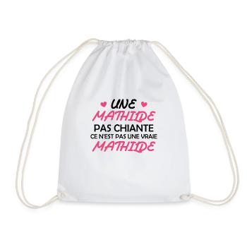 Une Mathilde pas chiante ce n est pas une vraie - Sac de sport léger - blanc - Devant