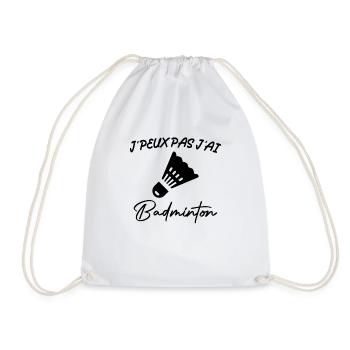 Je Peux Pas J'ai Badminton - Sac de sport léger - blanc - Devant