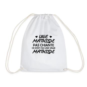 Une Mathilde pas chiante ce n est pas une vraie - Sac de sport léger - blanc - Devant