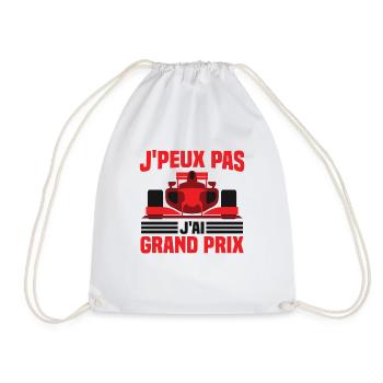 Je peux pas j ai grand prix - Sac de sport léger - blanc - Devant