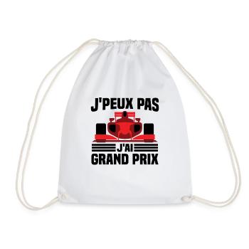Je peux pas j ai grand prix - Sac de sport léger - blanc - Devant
