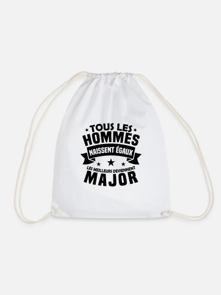 Les meilleurs deviennent major - Sac de sport léger - blanc