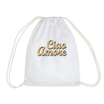 Ciao Amore - Drawstring Bag - white - Front